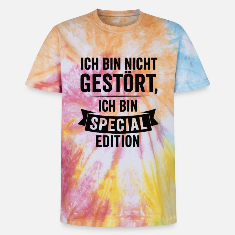 Ich bin Special Edition - Unisex Premium Tie Dye T-Shirt - Regenbogen-Spirale