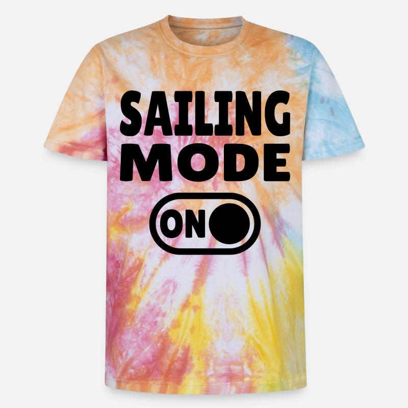 Mode Navigation Activé - Navigation Active - T-shirt tie-dye premium unisexe - arc-en-ciel spirale