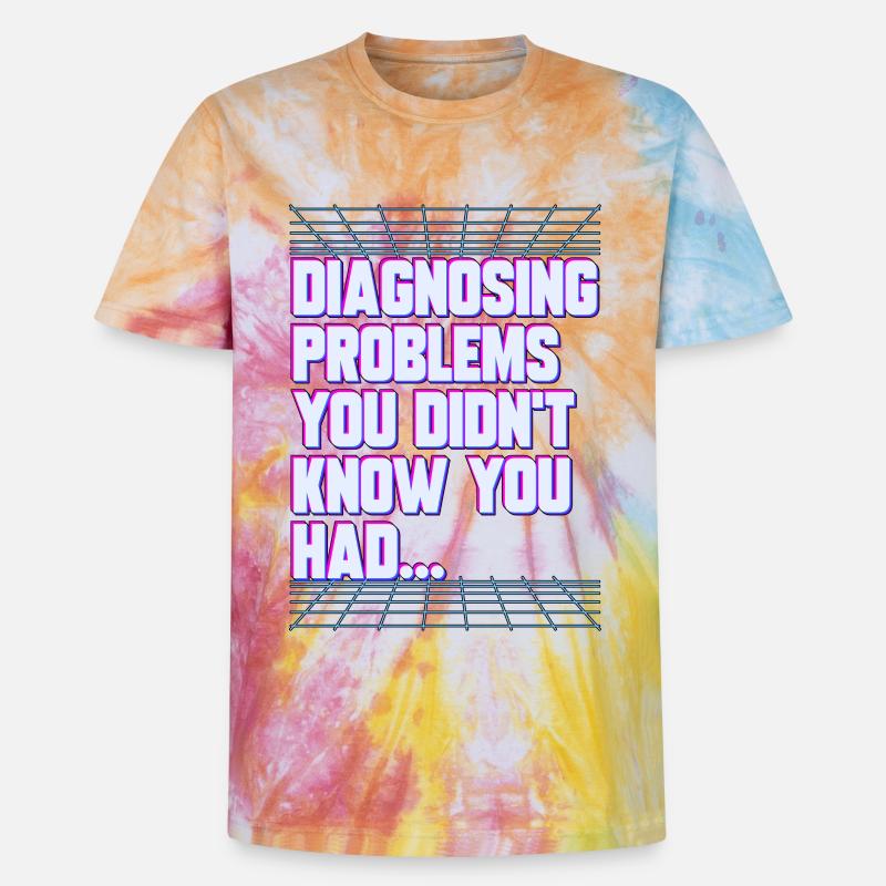 Nurse Practitioner Diagnosing Problems Nursing - Unisex Premium Tie Dye T-Shirt - Regenbogen-Spirale
