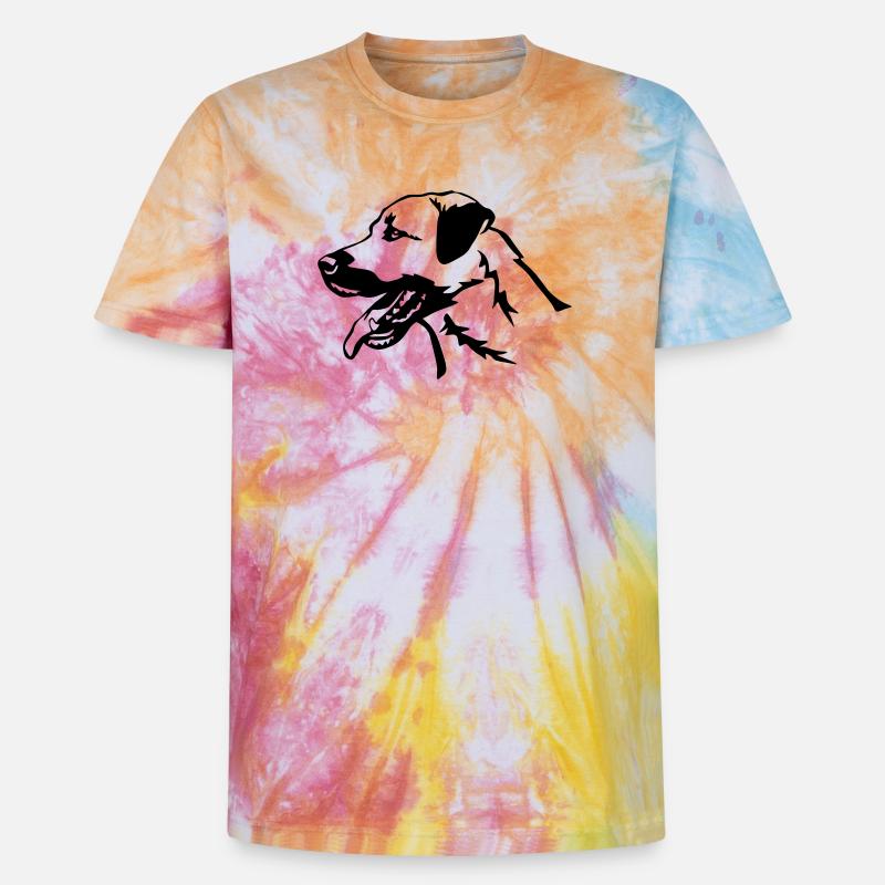 Kangal Kopf - Unisex Premium Tie Dye T-Shirt - Regenbogen-Spirale