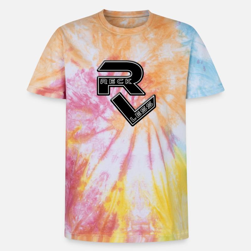 Reckless Gewinner leichtsinnig Sieger Erster - Unisex Premium Tie Dye T-Shirt - Regenbogen-Spirale