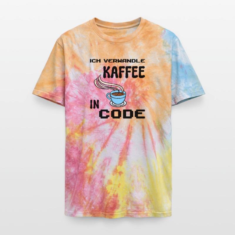 Coden Computerfreak Developer Statement Nerd Unisex Premium Tie Dye T-Shirt