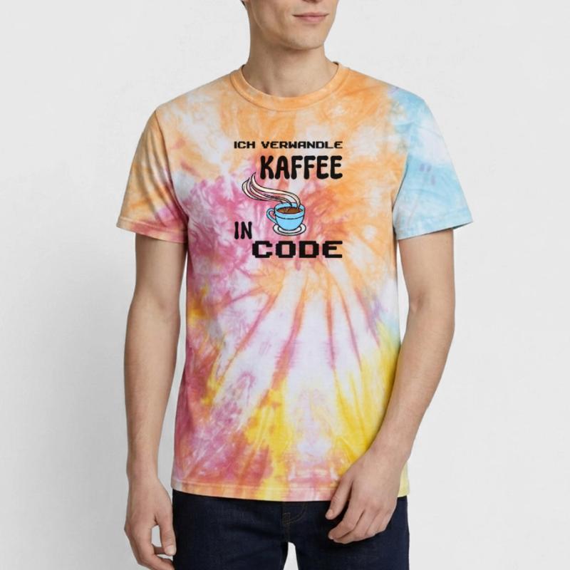 Coden Computerfreak Developer Statement Nerd Unisex Premium Tie Dye T-Shirt