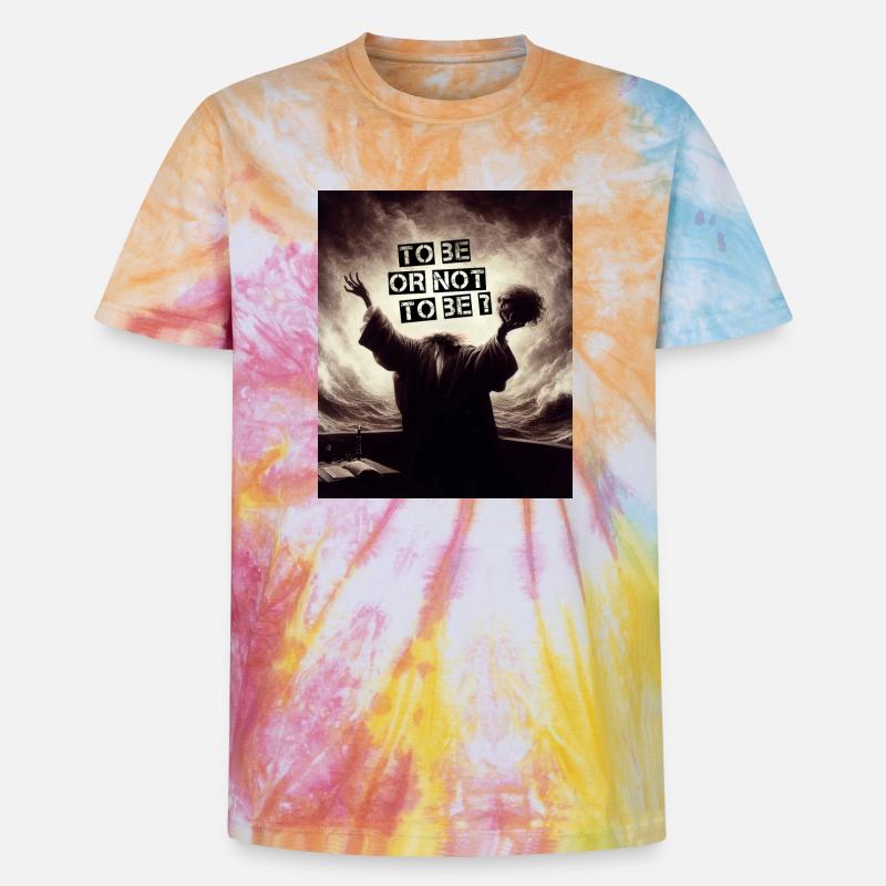 Sein oder nicht sein? - Unisex Premium Tie Dye T-Shirt - Regenbogen-Spirale