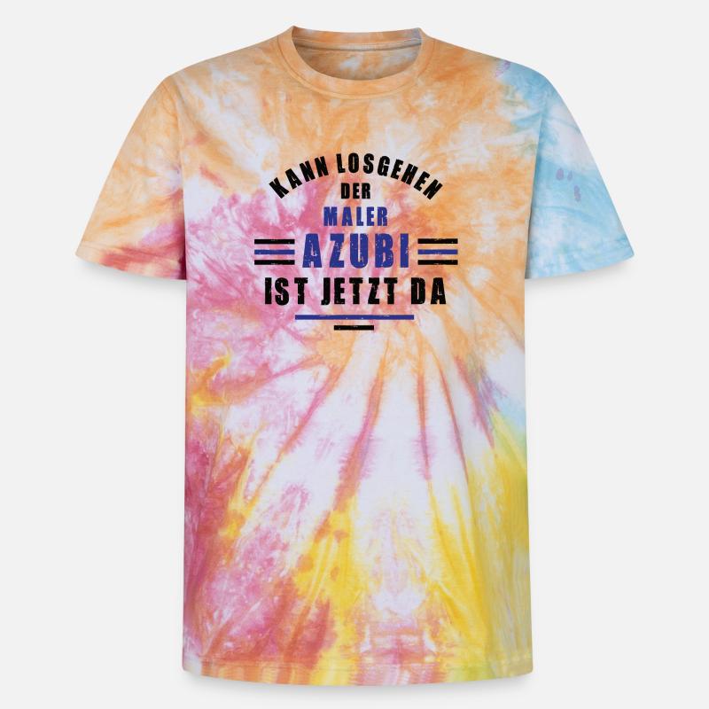 Trainee painter apprenticeship training painter training - Unisex Premium Tie-Dye T-Shirt - Rainbow Spiral