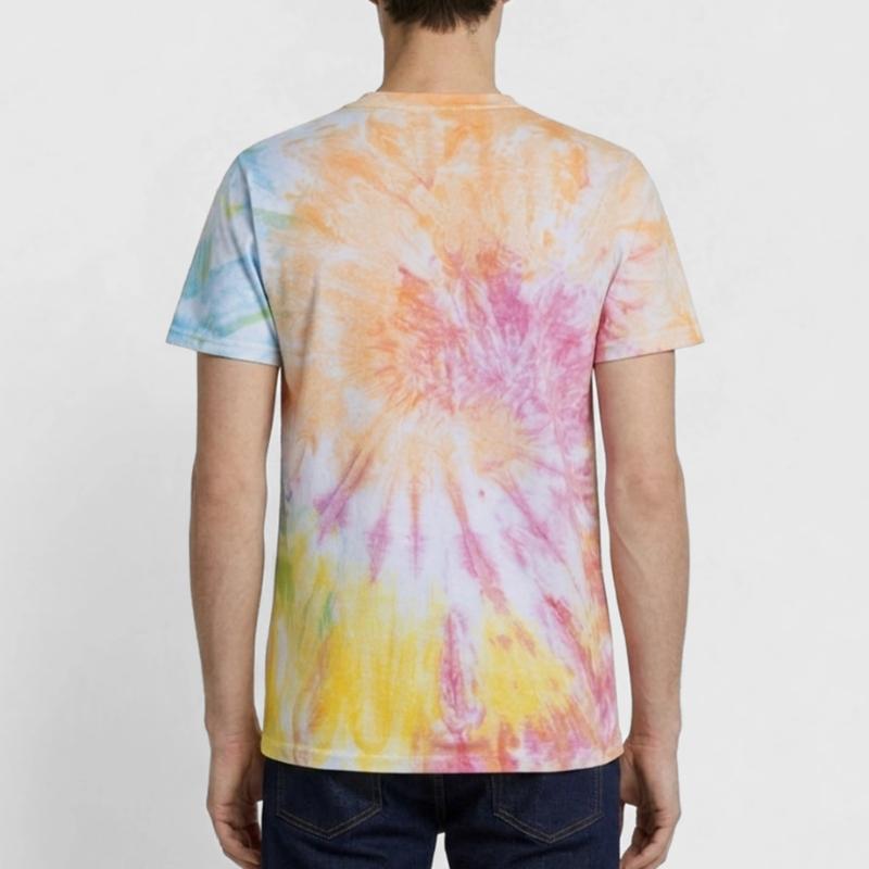 Pastellstreifen-Stack Unisex Premium Tie Dye T-Shirt