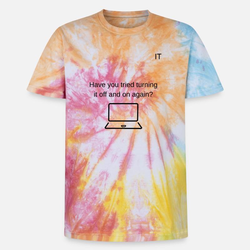 Technischer Support - Unisex Premium Tie Dye T-Shirt - Regenbogen-Spirale