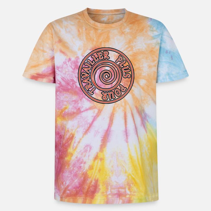 Value Work - Unisex Premium Tie-Dye T-Shirt - Rainbow Spiral
