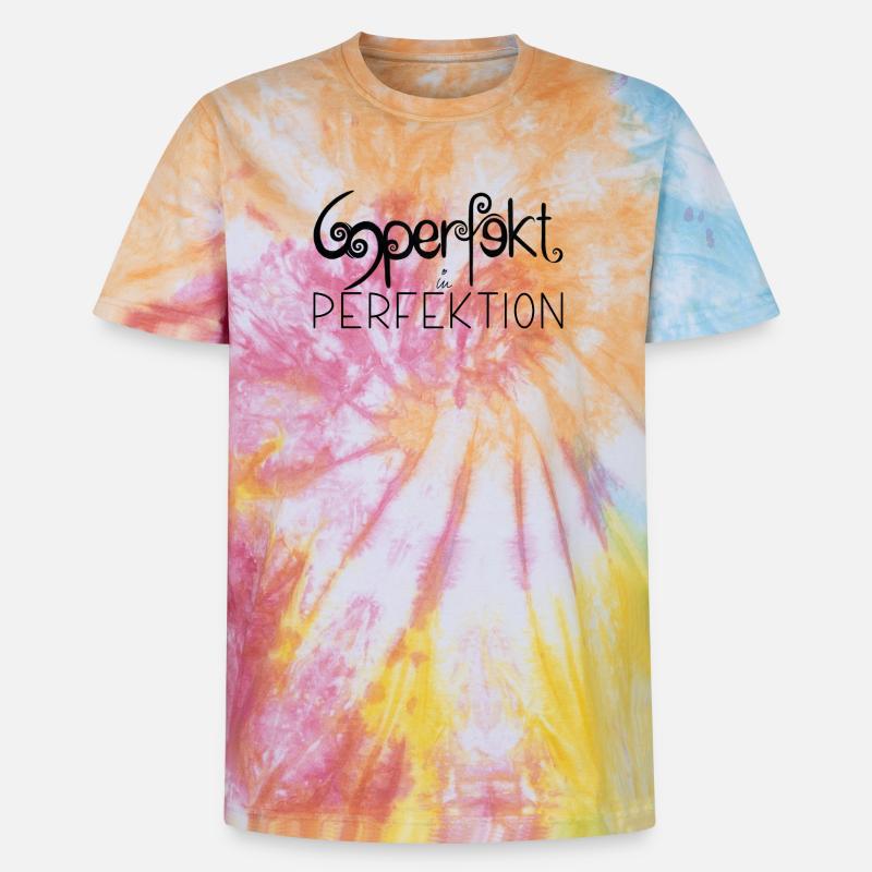 Statement - Unisex Premium Tie Dye T-Shirt - Regenbogen-Spirale
