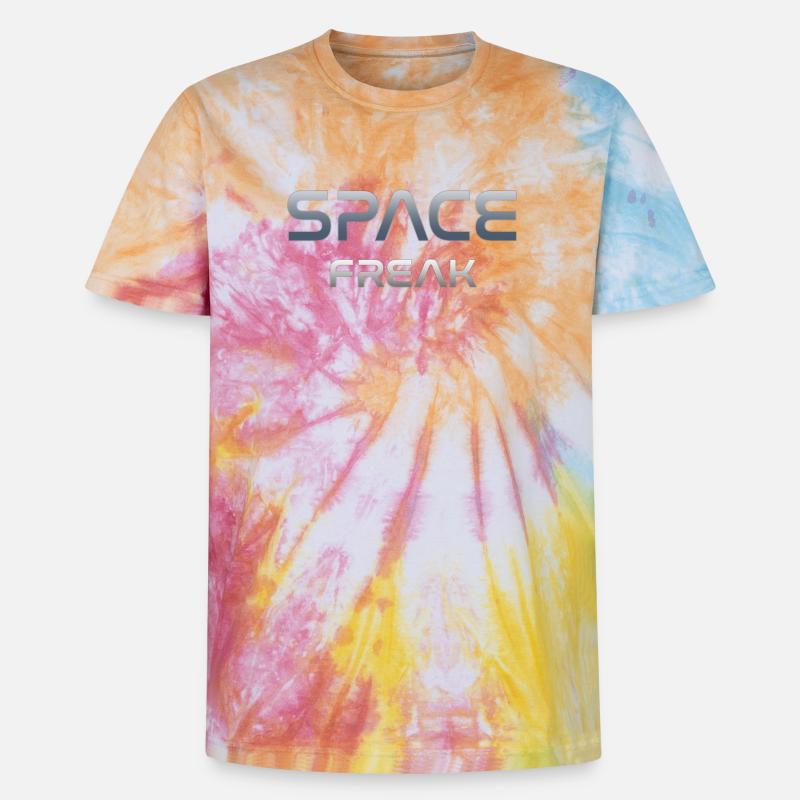 S-shirt Space Freak Celestial Gradient - T-shirt tie-dye unisex Premium - spirale arcobaleno