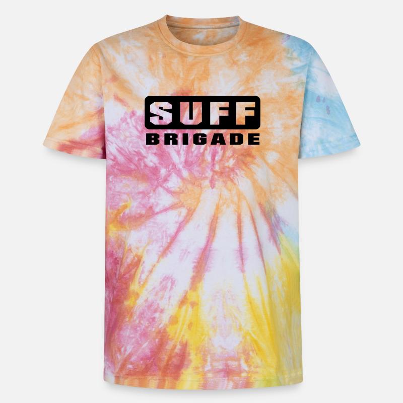 Suff Brigade - Unisex Premium Tie Dye T-Shirt - Regenbogen-Spirale