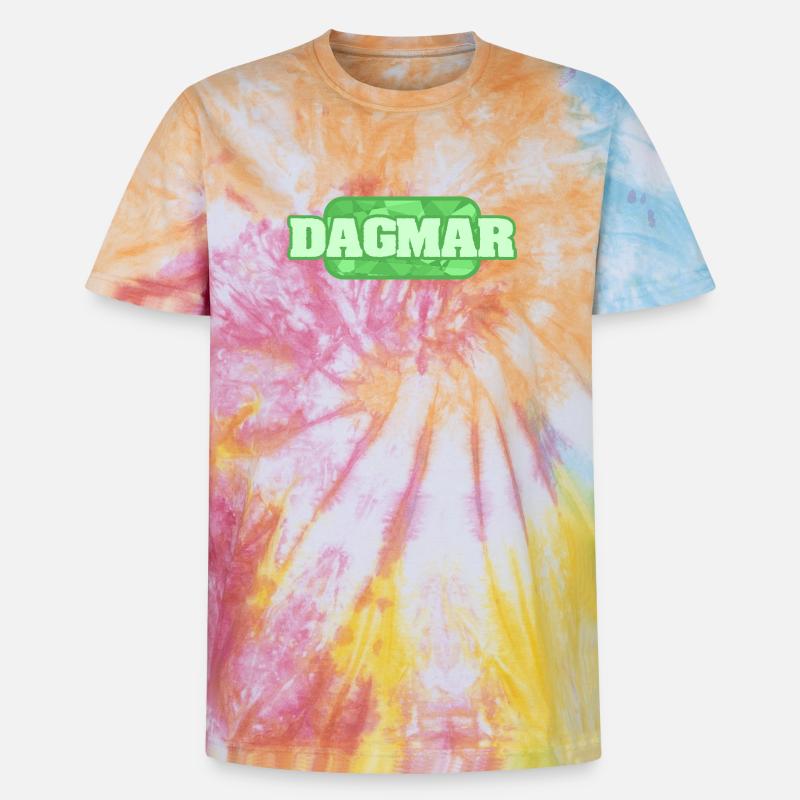 Dagmar - Unisex Premium Tie-Dye T-Shirt - Rainbow Spiral