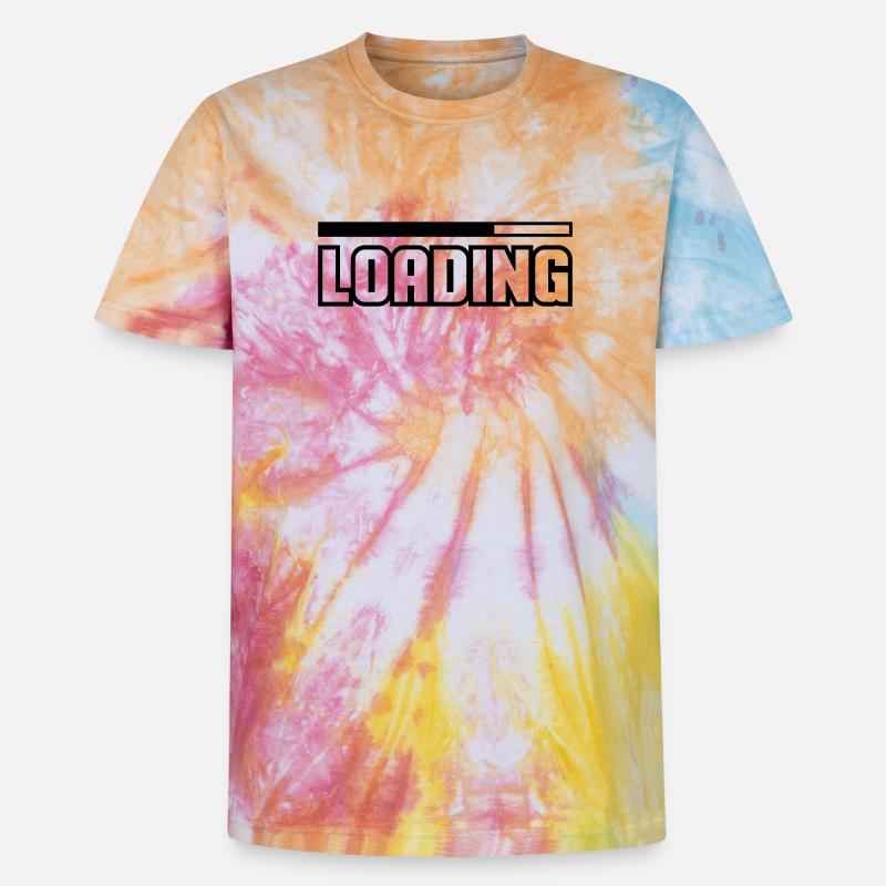 Loading - Unisex Premium Tie-Dye T-Shirt - Rainbow Spiral