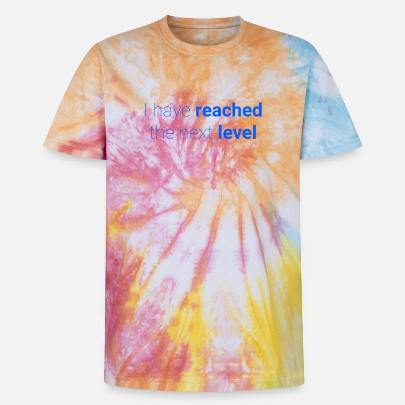 Abstraktes Kontrastmuster zur Selbstdarstellung - Unisex Premium Tie Dye T-Shirt - Regenbogen-Spirale