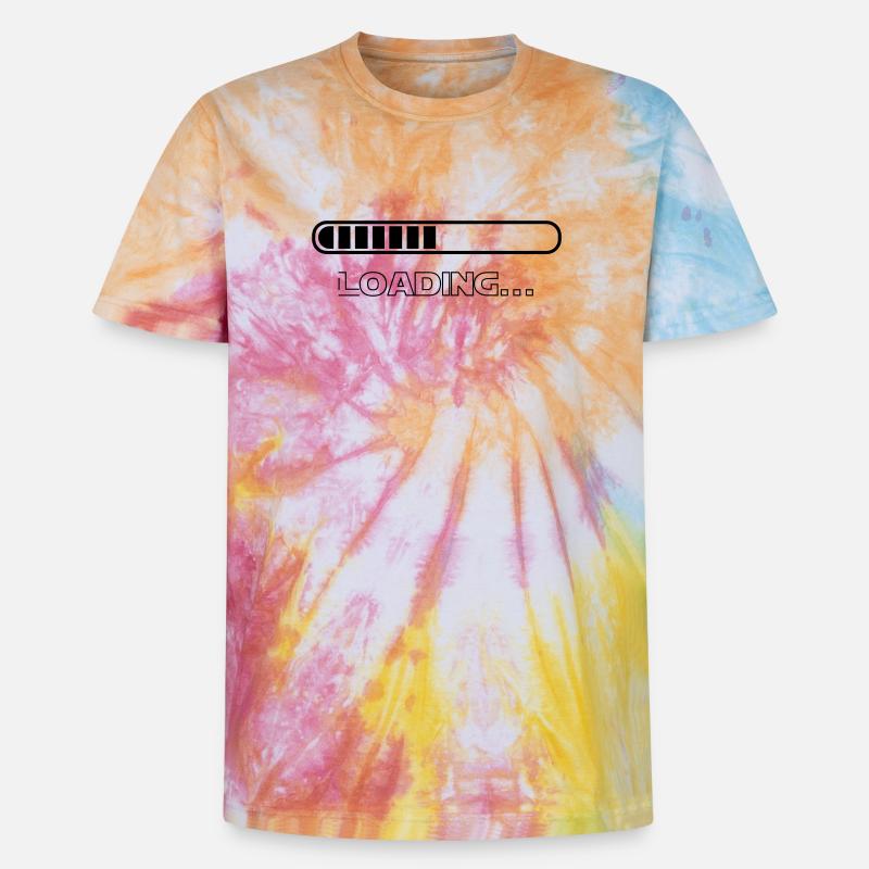 loading - Unisex Premium Tie Dye T-Shirt - Regenbogen-Spirale