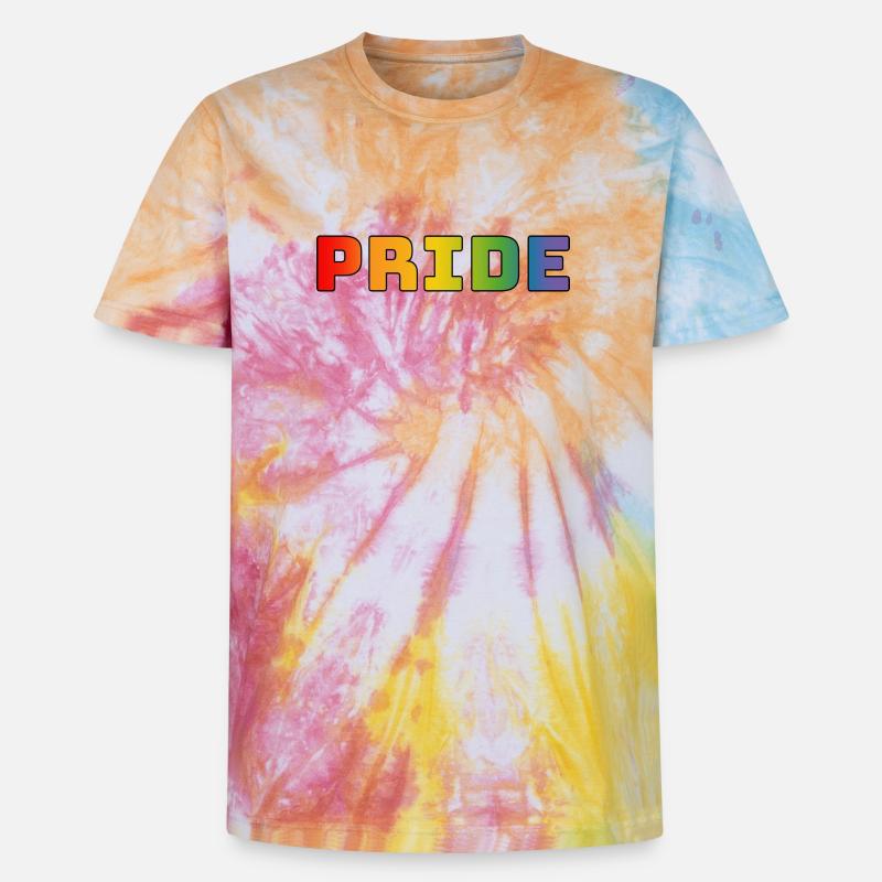 Regenbogen pride LGBT lgbtqi queer - Unisex Premium Tie Dye T-Shirt - Regenbogen-Spirale