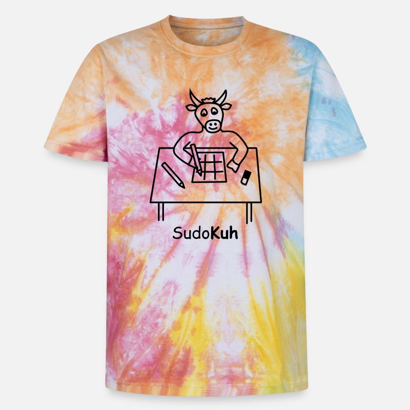 Sudo-Kuh - Unisex Premium Tie Dye T-Shirt - Regenbogen-Spirale