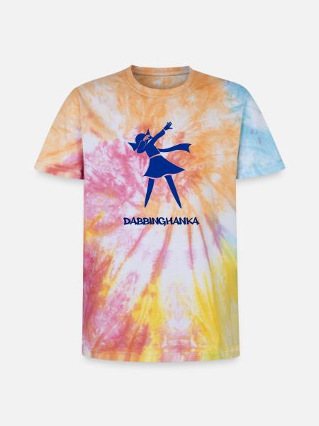 DABBING HANKA - Unisex Premium Tie Dye T-Shirt - Regenbogen-Spirale