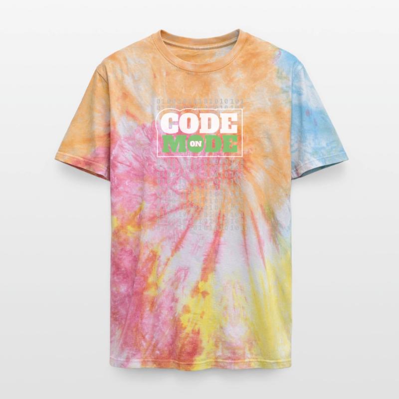 Code Mode Activé - Programmeur Ingénieur logiciel Codeur T-shirt tie-dye premium unisexe
