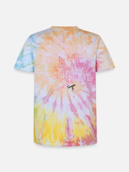 Durchfall Humor Neontext - Unisex Premium Tie Dye T-Shirt - Regenbogen-Spirale
