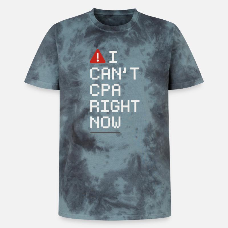 Buchhaltungsstudent Cpa Im Training Excel -witze - Unisex Premium Tie Dye T-Shirt - Schwarz/Blau