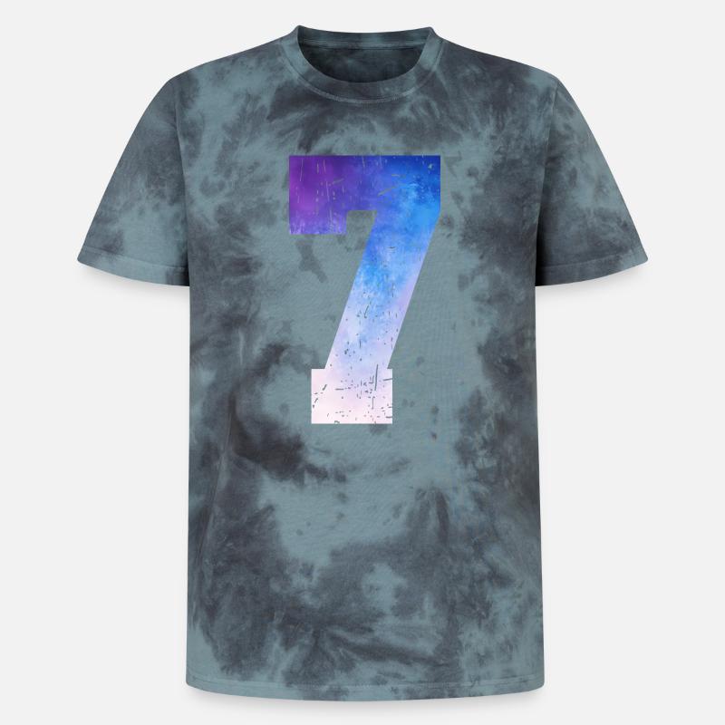 Issue 7 – 7th Anniversary Gift - Unisex Premium Tie-Dye T-Shirt - Black/Blue