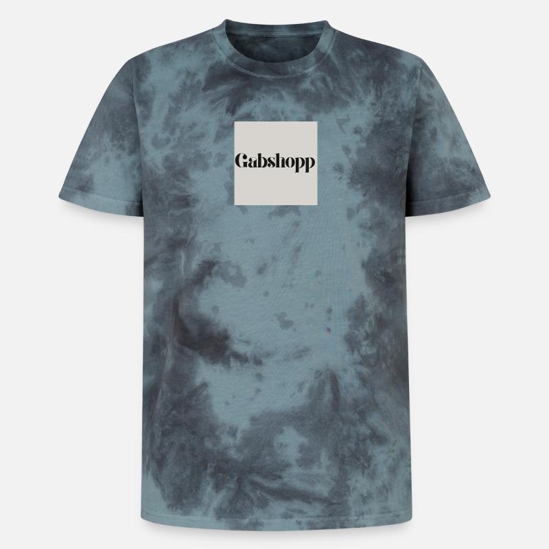 logo - Unisex Premium Tie-Dye T-Shirt - Black/Blue