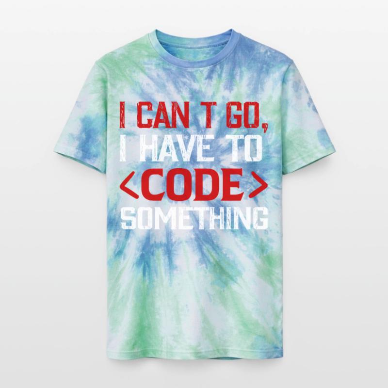 Programmierer , Nerd , Computer Code Unisex Premium Tie Dye T-Shirt