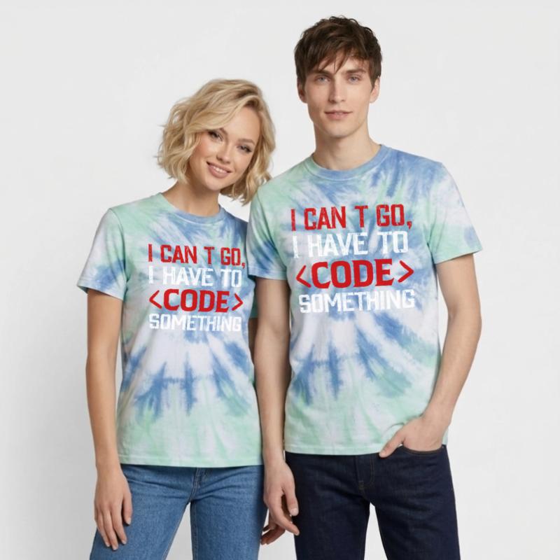 Programmierer , Nerd , Computer Code Unisex Premium Tie Dye T-Shirt