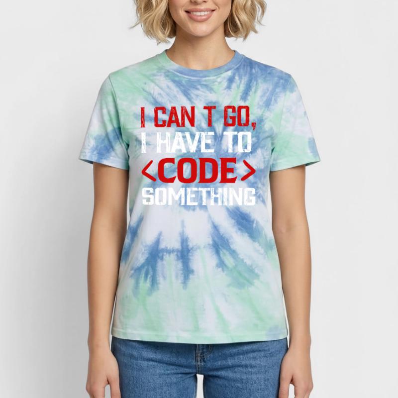 Programmer , Nerd , Computer Code Unisex Premium Tie-Dye T-Shirt