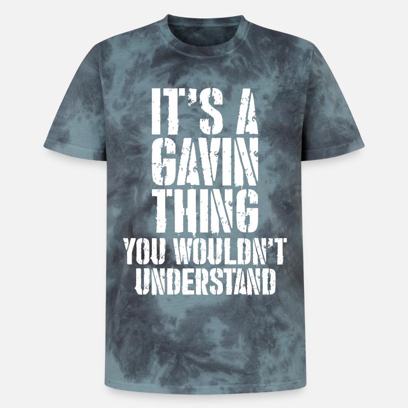 It's a Gavin thing - Unisex Premium Tie-Dye T-Shirt - Black/Blue