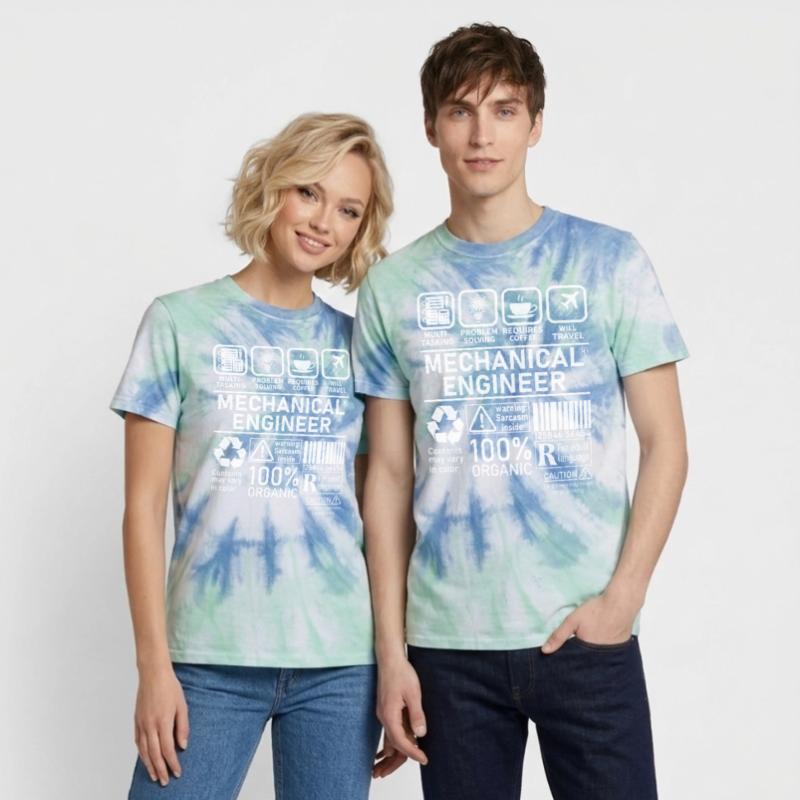 Mechanical Engineer multi tasking problem solving Unisex Premium Tie-Dye T-Shirt