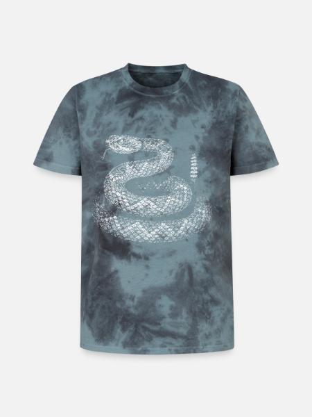 Snake - Unisex Premium Tie-Dye T-Shirt - Black/Blue