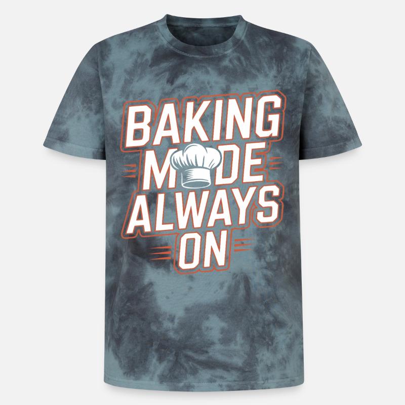 Mode de cuisson toujours activé - T-shirt tie-dye premium unisexe - noir/bleu