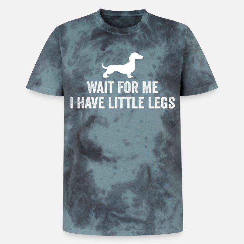 Bester Dackel Mama Papa Hundebesitzer Geschenk - Unisex Premium Tie Dye T-Shirt - Schwarz/Blau
