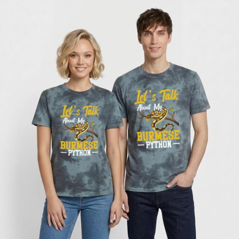 Propriétaire de python birman, terriarium de serpent, cacher un python T-shirt tie-dye premium unisexe
