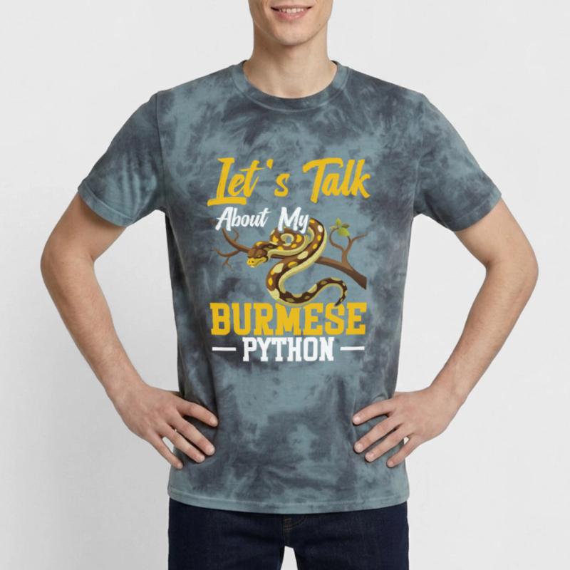 Propriétaire de python birman, terriarium de serpent, cacher un python T-shirt tie-dye premium unisexe