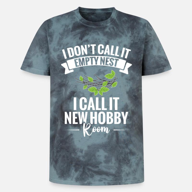 Empty-Nest-Mama von Highschool-Absolvent Empty-Nester - Unisex Premium Tie Dye T-Shirt - Schwarz/Blau