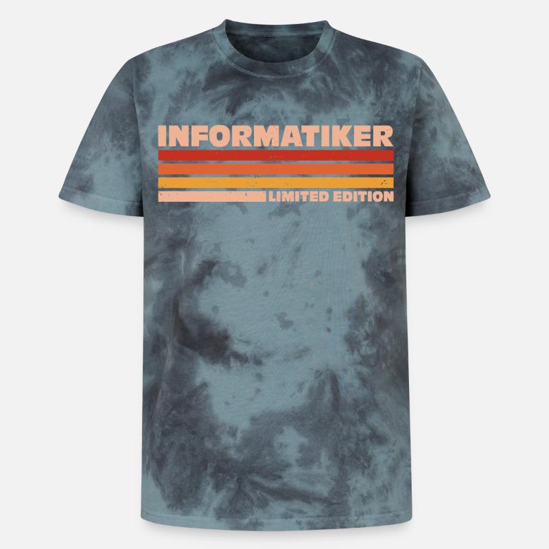 Computer Scientist Computer Science - Unisex Premium Tie-Dye T-Shirt - Black/Blue