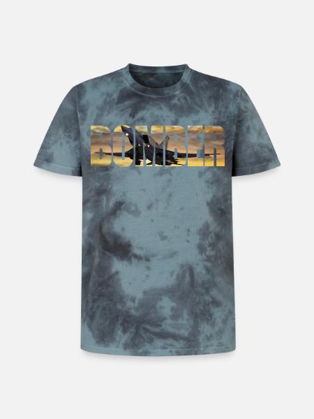 Bomber Tu-22 M3 - Unisex Premium Tie-Dye T-Shirt - Black/Blue