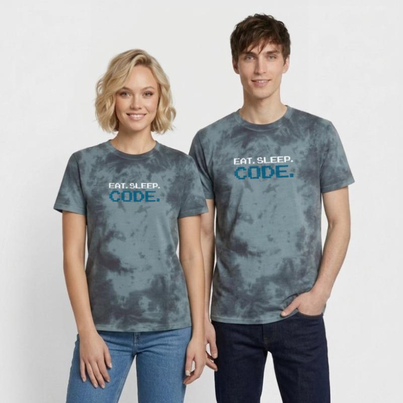 Code de programmation informatique T-shirt tie-dye premium unisexe