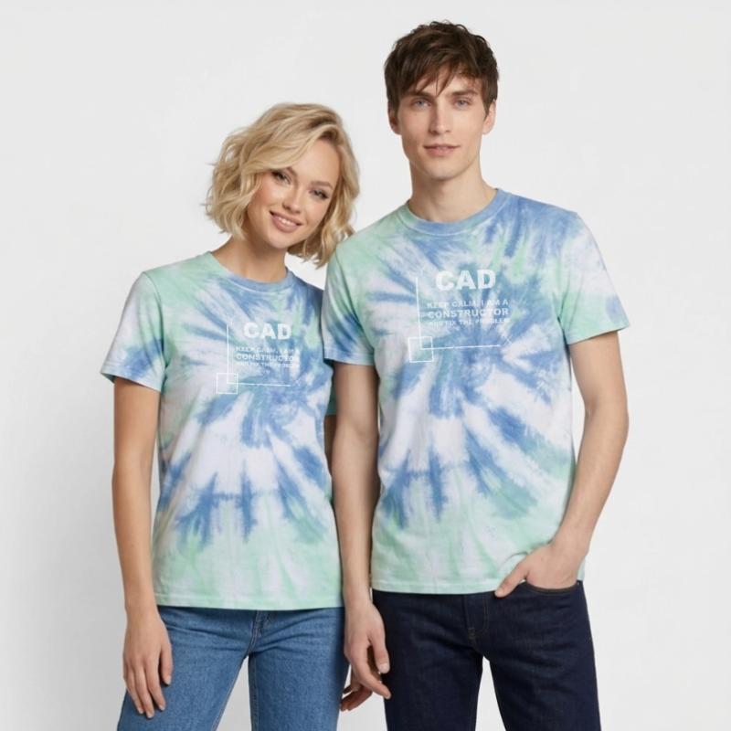CAD Keep Calm Constructor Engineering T-shirt tie-dye premium unisexe
