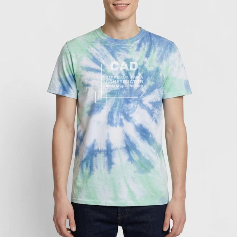 CAD Keep Calm Constructor Engineering T-shirt tie-dye premium unisexe