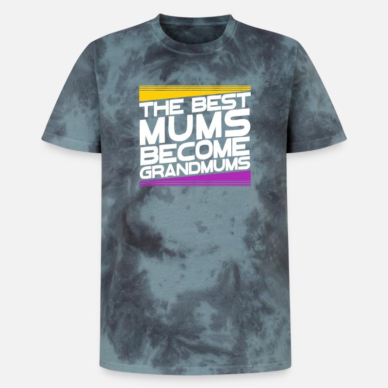 Oma Glückwunsch Großmutter Großmama Statement - Unisex Premium Tie Dye T-Shirt - Schwarz/Blau