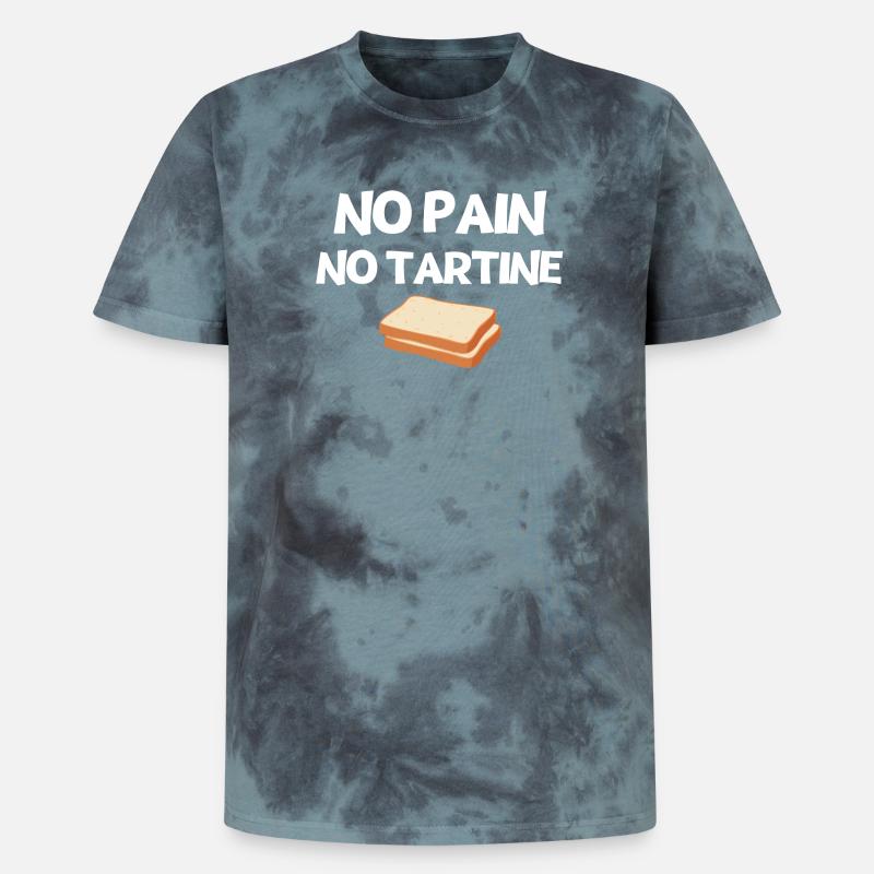 Bäcker, Bäcker, Bäcker - Unisex Premium Tie Dye T-Shirt - Schwarz/Blau