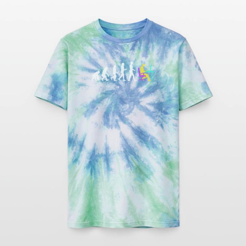 Developer Evolution Computerfreak Open Source Unisex Premium Tie Dye T-Shirt