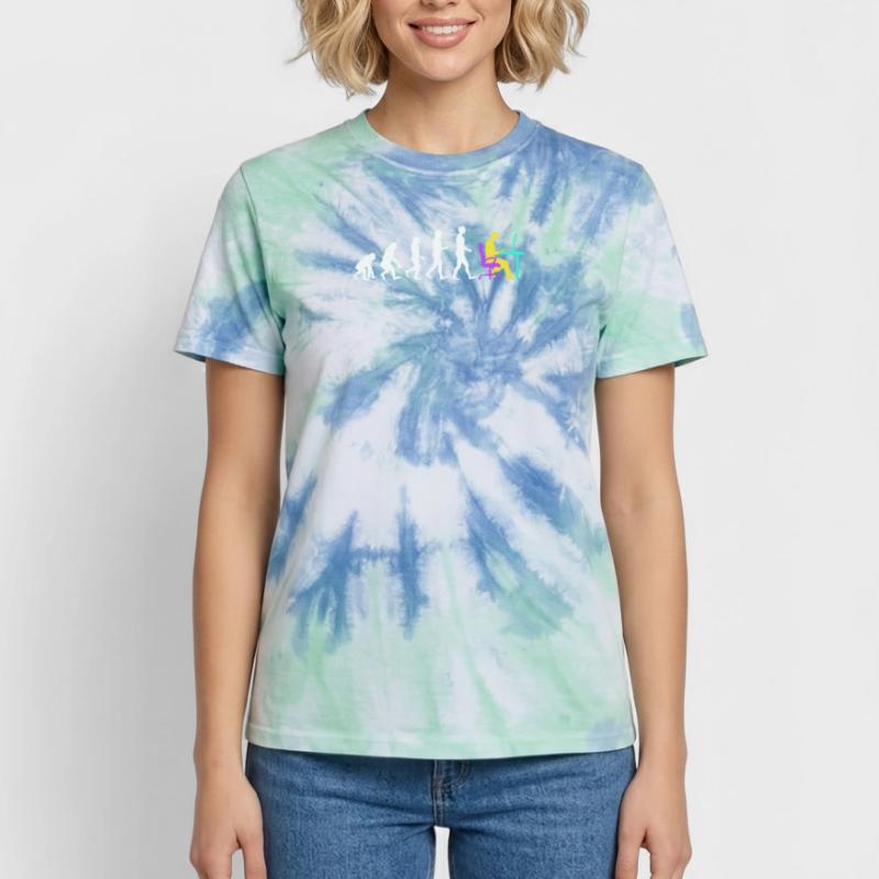 Developer Evolution Computerfreak Open Source Unisex Premium Tie Dye T-Shirt