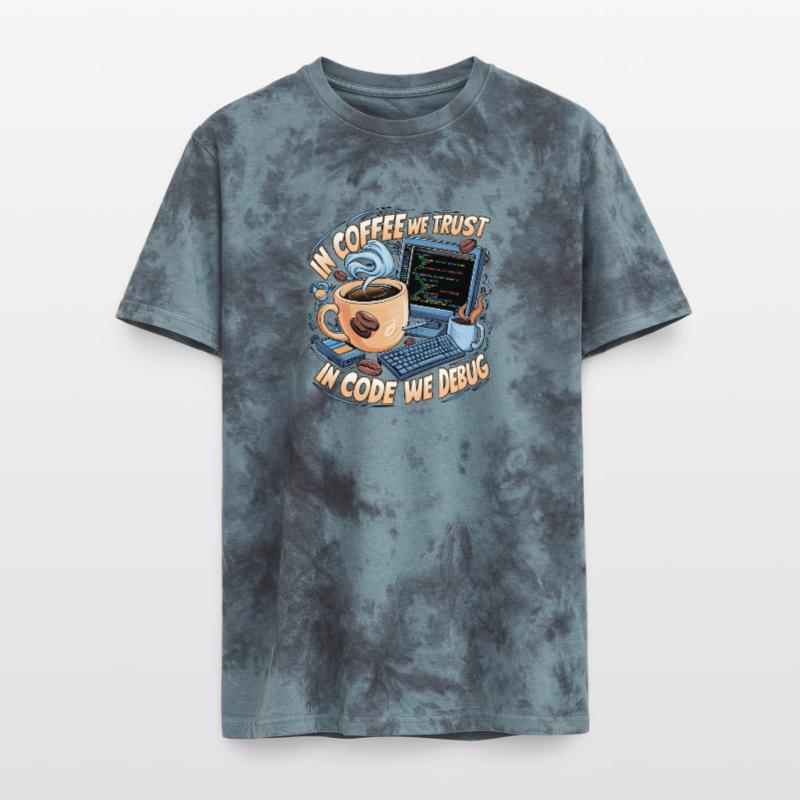 CoffeeCode Debug : Dans le code, nous déboguons T-shirt tie-dye premium unisexe