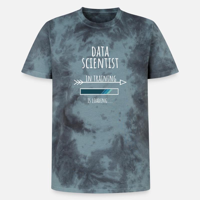 Data Scientist Gift Profession Education - Unisex Premium Tie-Dye T-Shirt - Black/Blue