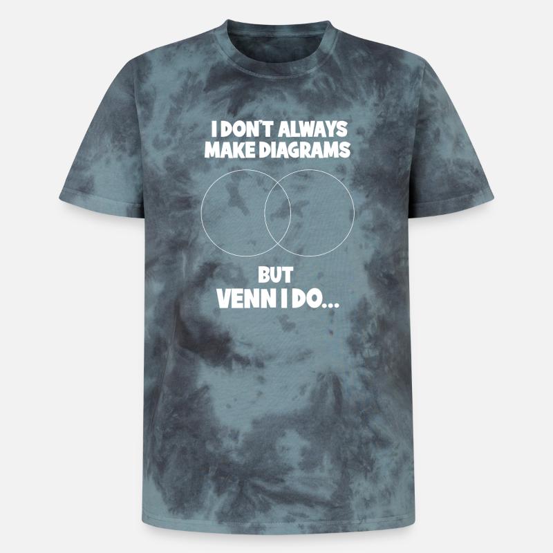 Math Math Math Teacher Mathematician - Unisex Premium Tie-Dye T-Shirt - Black/Blue